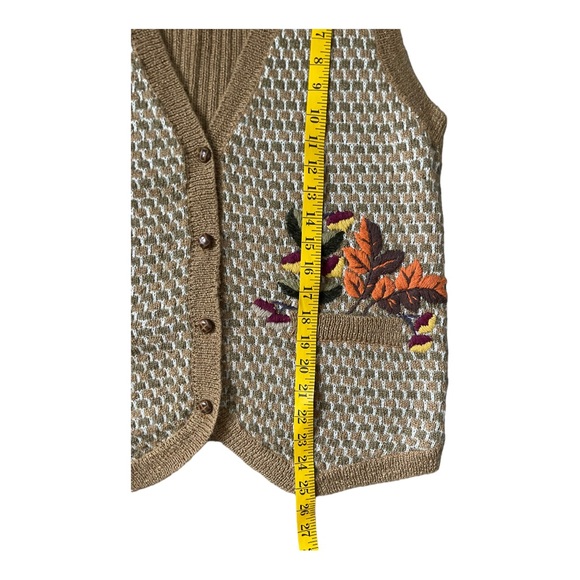 Vintage Koret Mohair Blend Knit Sweater Vest Button Front Size Small - Picture 6 of 9